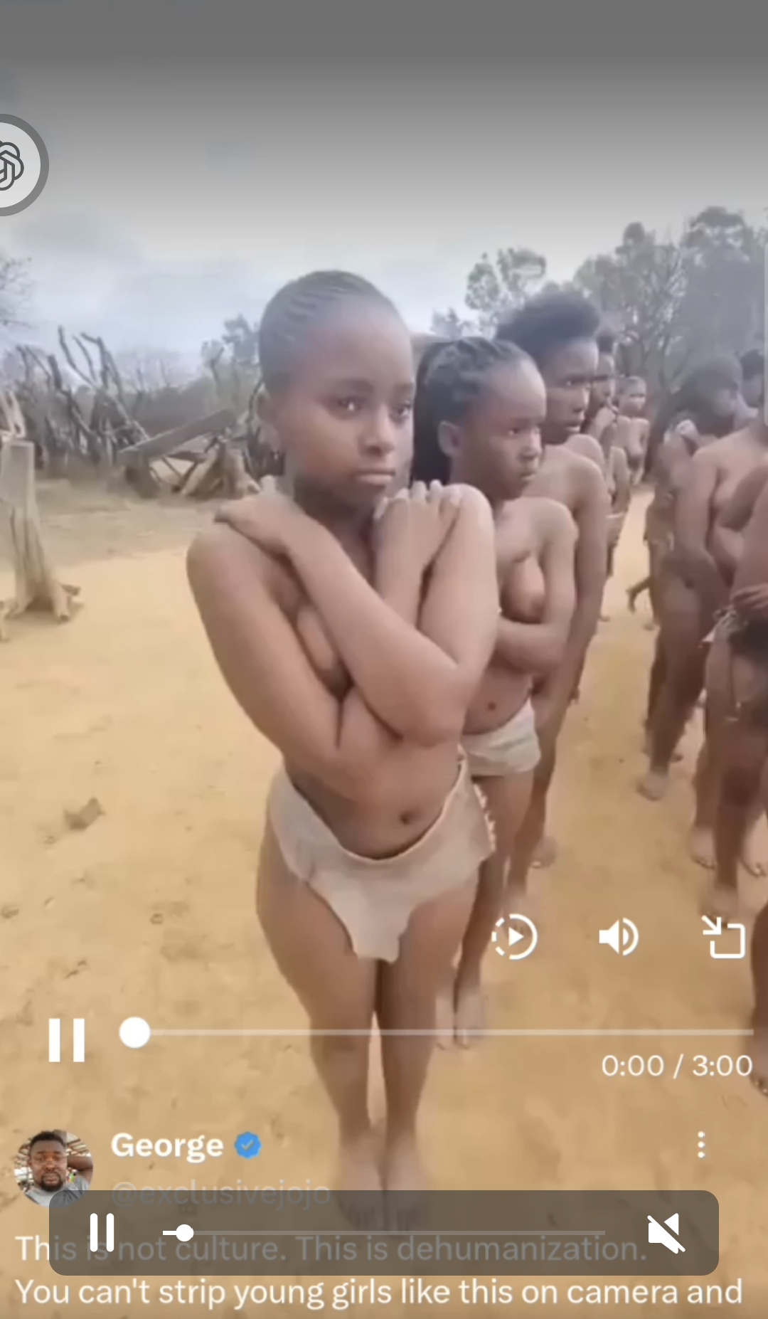 Man Condemns Festival Video Showing Women Braless During Community Cultural Celebration