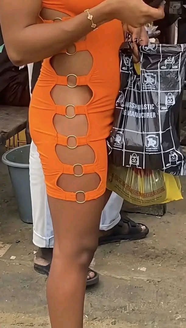 Lady Sparks Reactions at Ebonyi International Market With Revealing Outfit
